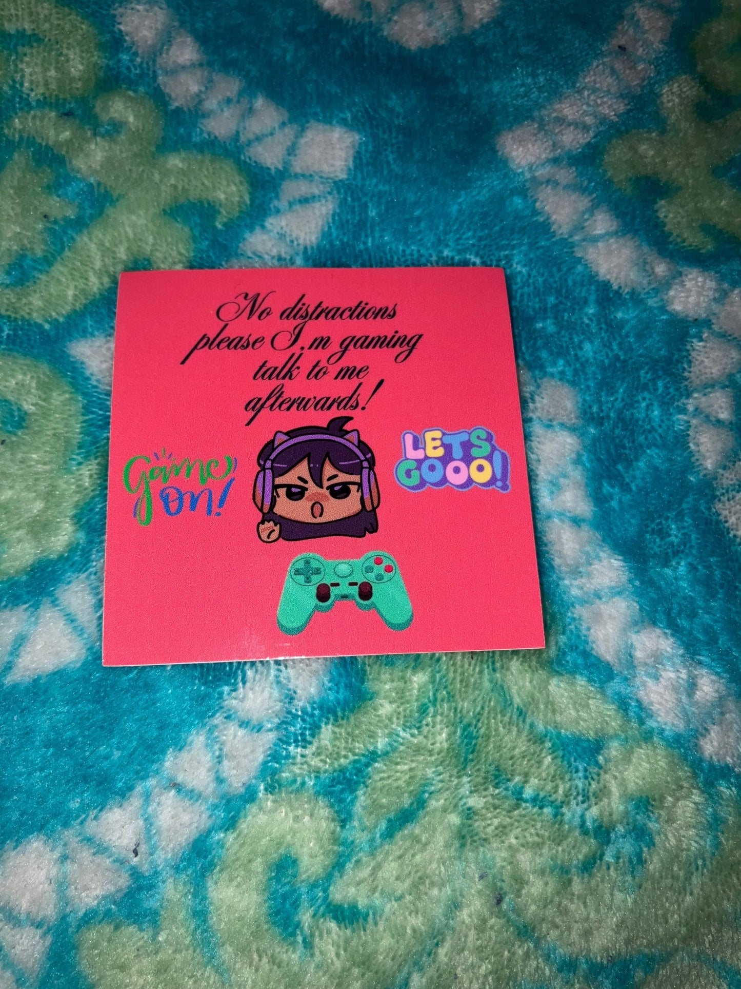 No distractions please I’m gaming talk to me afterwards! - Handmadewithpurelove