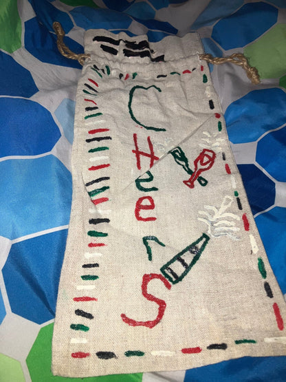 Custom Wine bag - Handmadewithpurelove