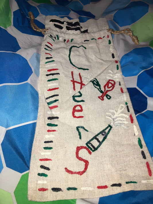 Custom Wine bag - Handmadewithpurelove