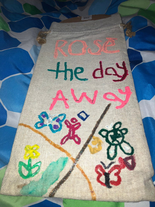 Custom wine bag - Handmadewithpurelove