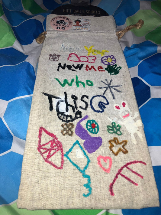 Custom wine bag - Handmadewithpurelove